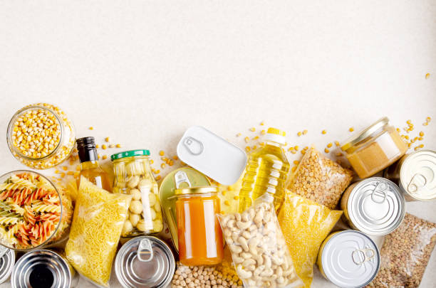 Grains, pulses, oils and canned staples